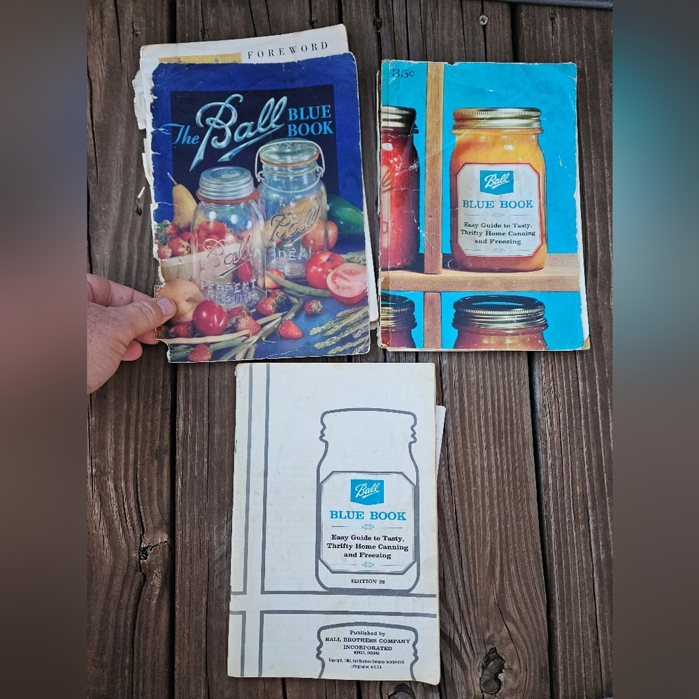 3 1960s Ball Blue Book Easy Guide to Tasty Thrifty Home Canning and Freezing VG